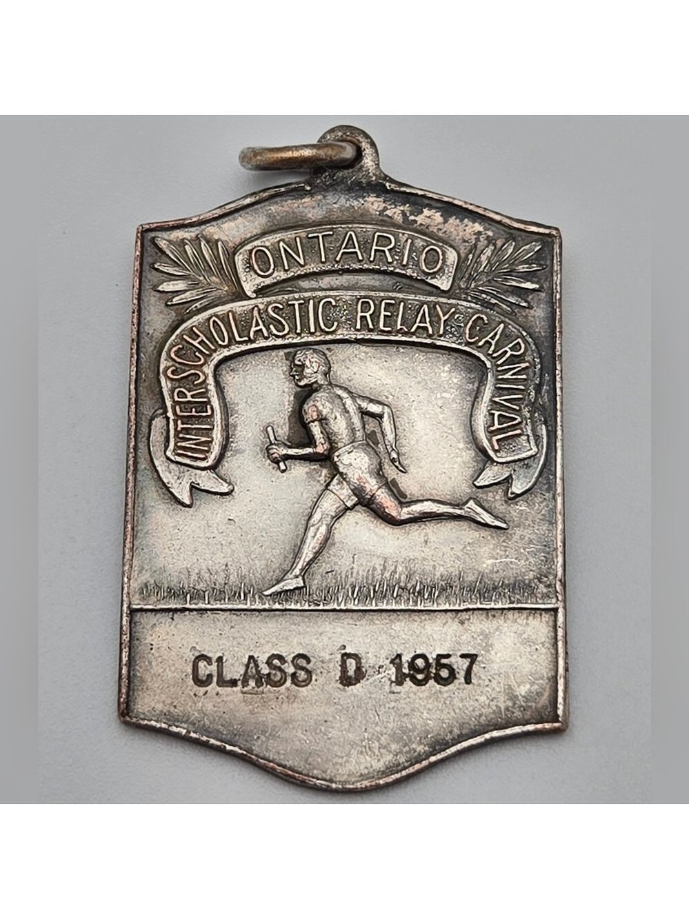 1957 Ontario Interscholastic Relay Carnival Class D Medal Vintage